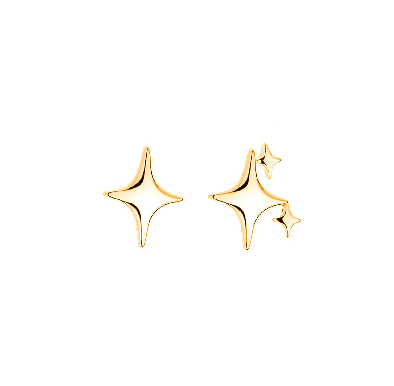 Gold Stars Earrings