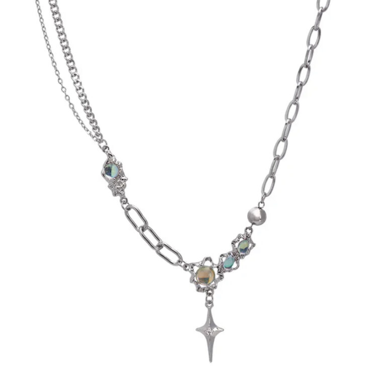 Opal Star Necklace