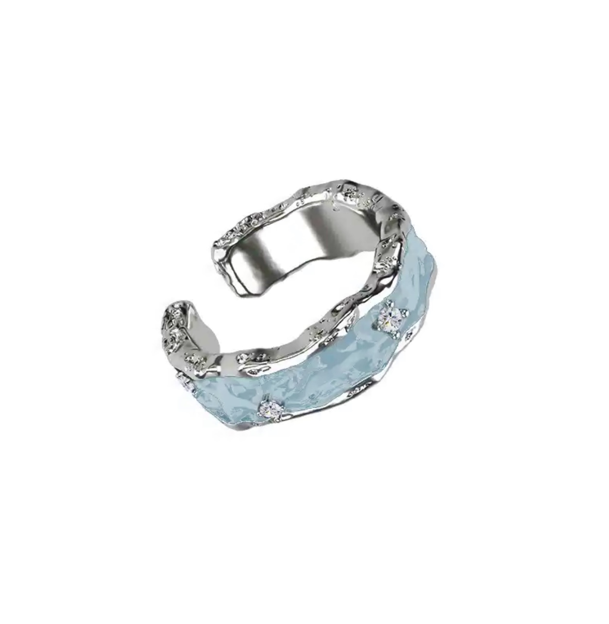 Aqua Tide Gem Ring