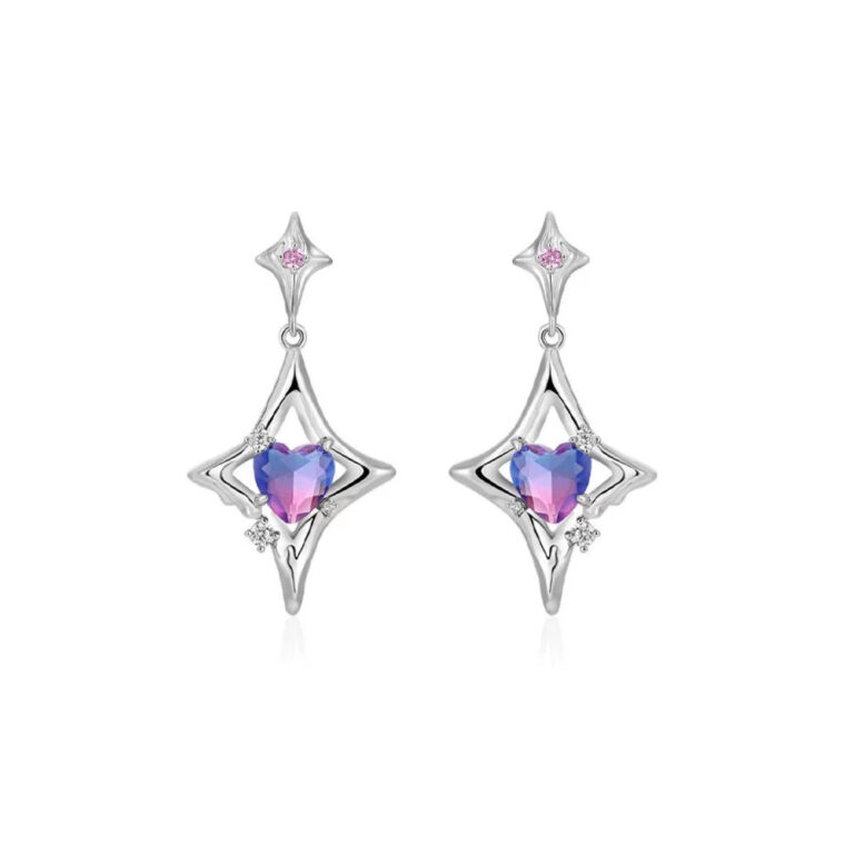 Star Heart Dainty Earrings