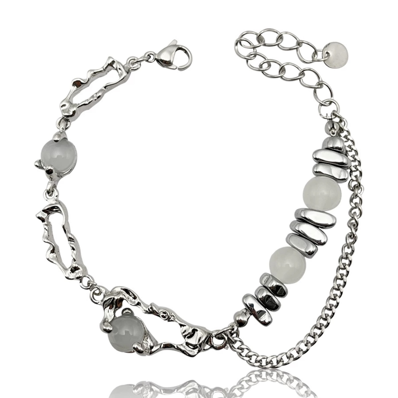 Moonlight Silver Stones Bracelet