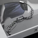 Black Gem Steel Bracelet