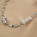 Irregular White Pearls Necklace